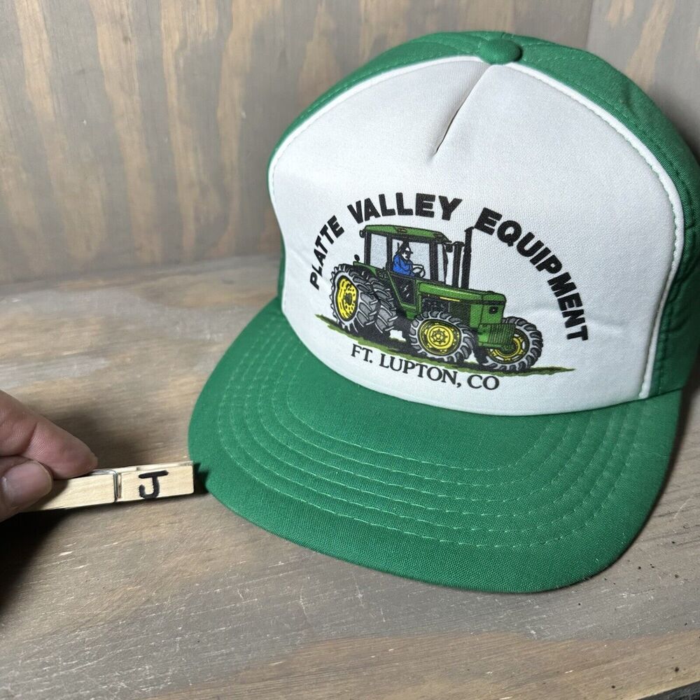 Vintage Youngan Mesh Trucker Style Snapback Hat Cap Platte Valley Equipment - Picture 6 of 8